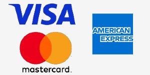Pagos con Visa, Master Card y Amex